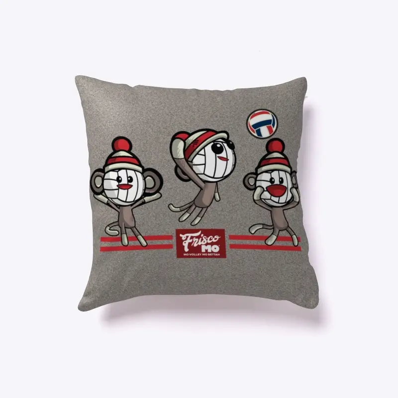 Volleyball Sock Monkey Pillow